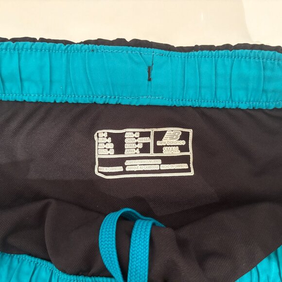 New Balance Shorts, Size S, Women's, Black and Teal, Geometric pattern - Picture 5 of 8